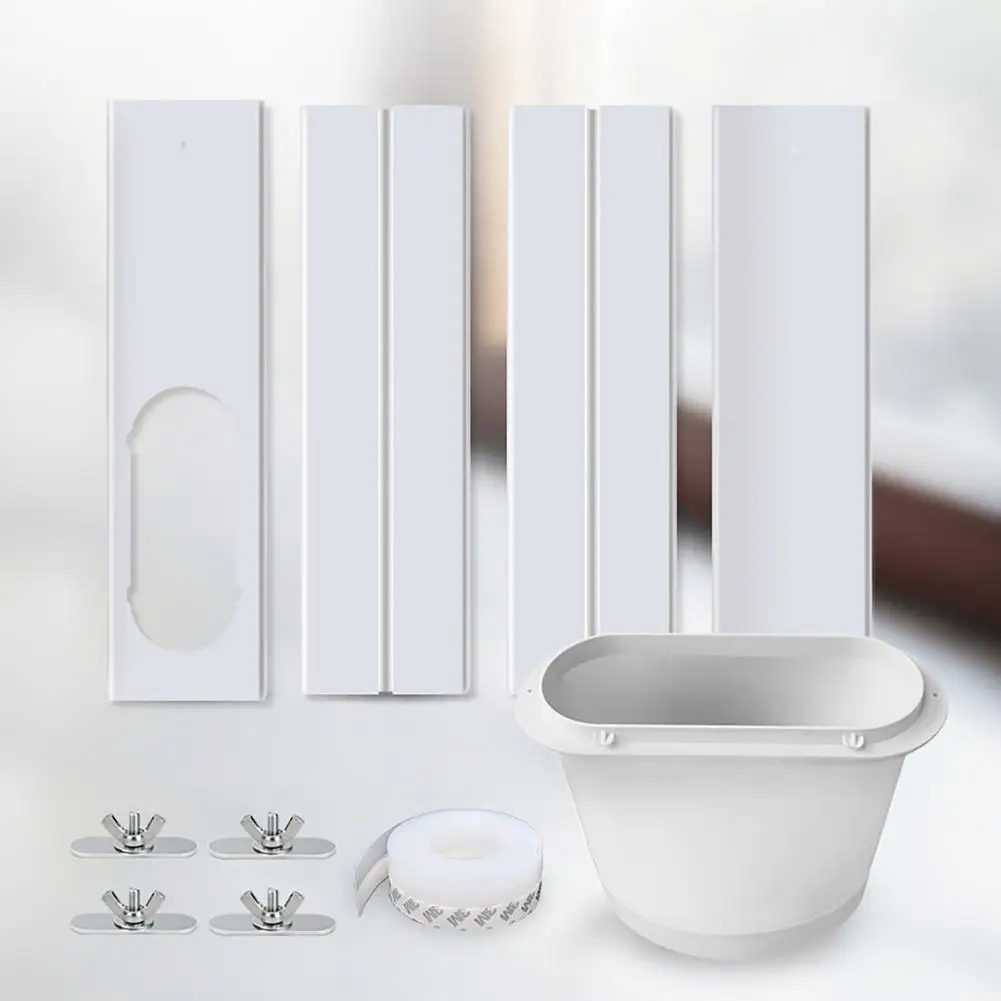 

4pcs Portable Air Conditioner Window Kit 43-140cm Adjustable Window Seal Set For Mobile Air Conditioner Accessories