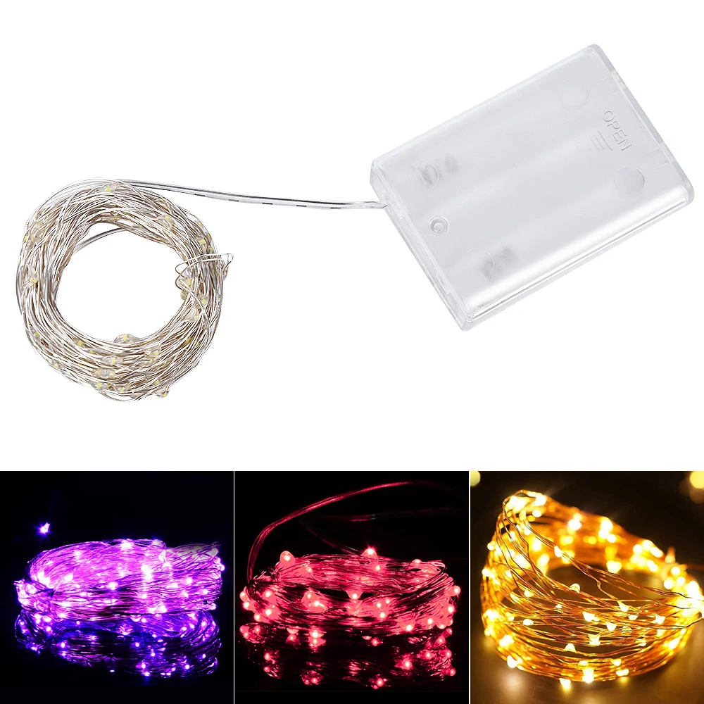 

Warm White LED String Light Copper Wire Garland Fairy String Lights for Home Christmas Wedding Party Decoration Holiday Lighting
