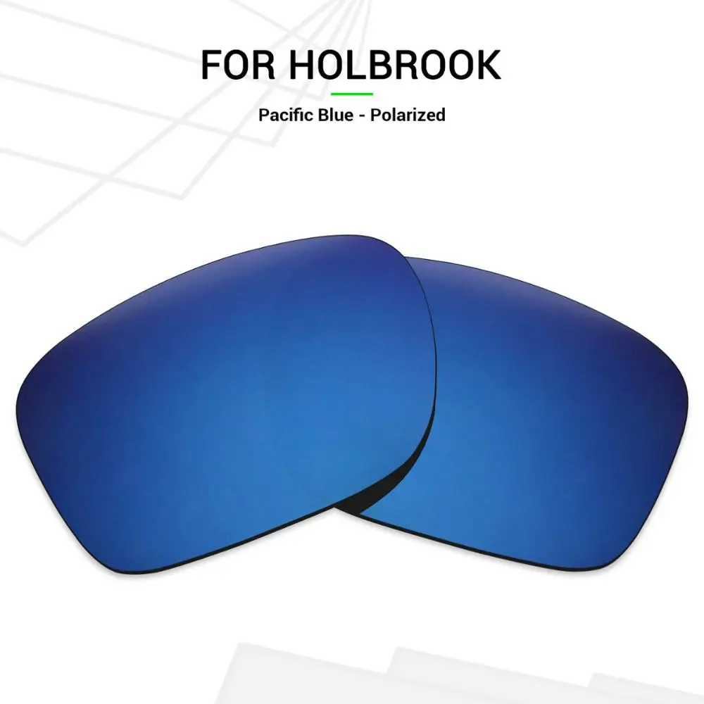 

SNARK Anti-Scratch POLARIZED Replacement Lenses for-Oakley Holbrook OO9102 Sunglasses Pacific Blue