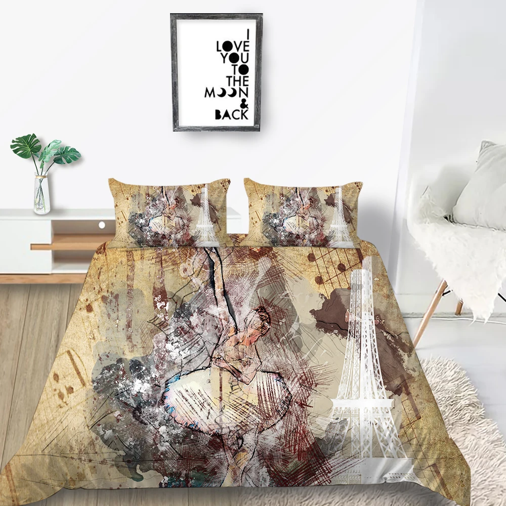 Комплект постельного белья для танцев модный художественный большого размера