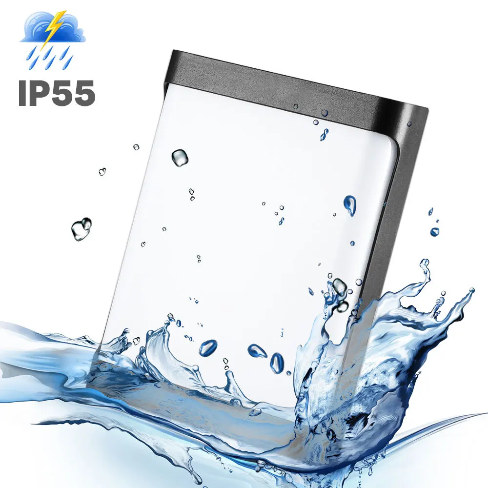 Ip55 водонепроницаемый наружный светильник со светодиодами минималистичный лампе