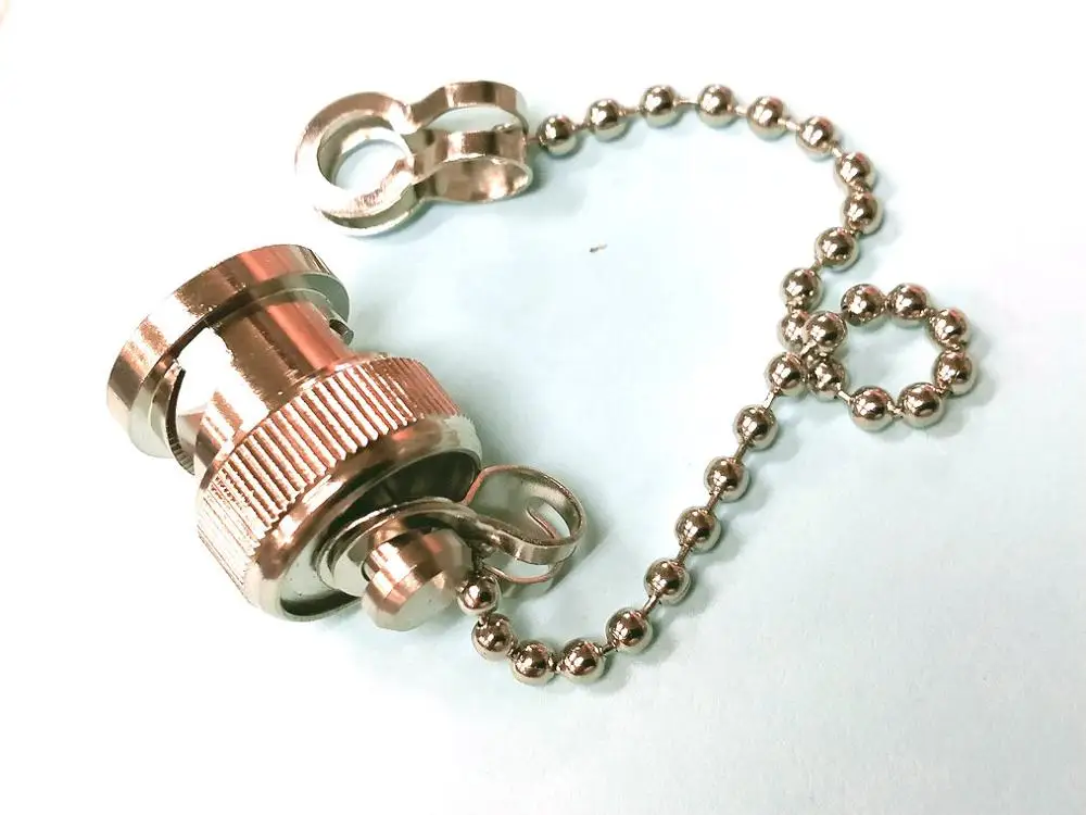 20 шт латунный BNC Женский защитный Пылезащитный колпачок с цепью для RF