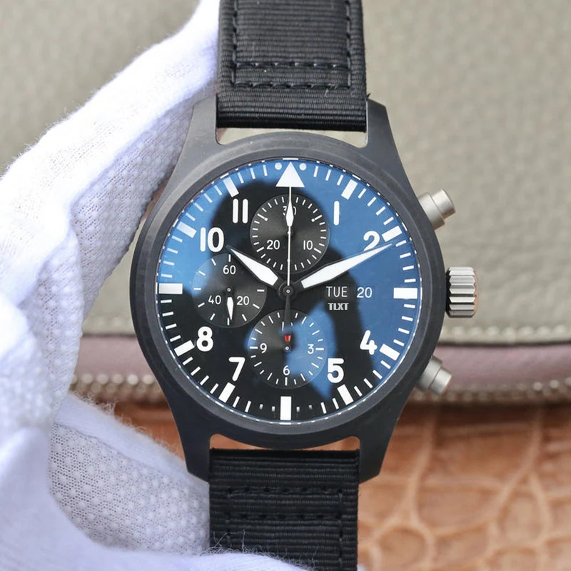 

Men's Watch Relogio Mechanical Automatic Chronograph Watch For Men TLXT IW389101 44.5mm Diameter Luxury Watch 1:1 Replica Watch