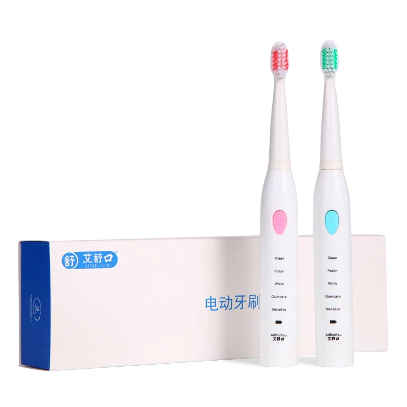 

Factory Direct Sales Electric Toothbrush Adult Automatic Sonic Toothbrush Soft Hair Waterproof 3 Bruch Head
