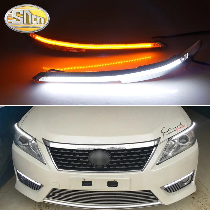 2 шт. автомобильный светильник украшение для бровей желтый указатель поворота DRL