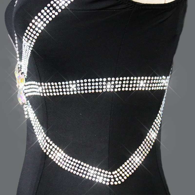 Новинка Платье для латиноамериканских танцев юбка конкурсов костюмы