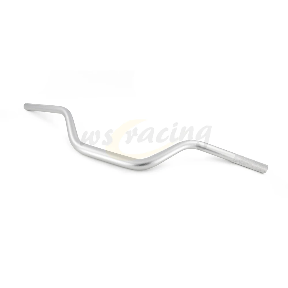 silver Мотоцикл 1 1/" 28 мм руль Жир Бар колеса средней ручкой трубы для CR XR YZ KLX KX WR RM WRF YZ F RMX RMZ KTM CRF мотокросс - Цвет: silver