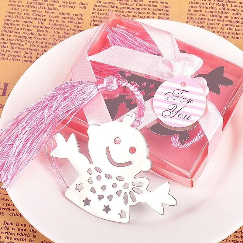 10 шт. милый счастливый мальчик сине-розовый детский Закладка сувениры для