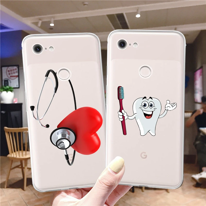 

Doctors Medical Soft TPU Case for Google Pixel 5a 5 2 3 3a 4 XL 4a Fundas Cover Silicone Coque for Google Pixel XL 6 6Pro Case
