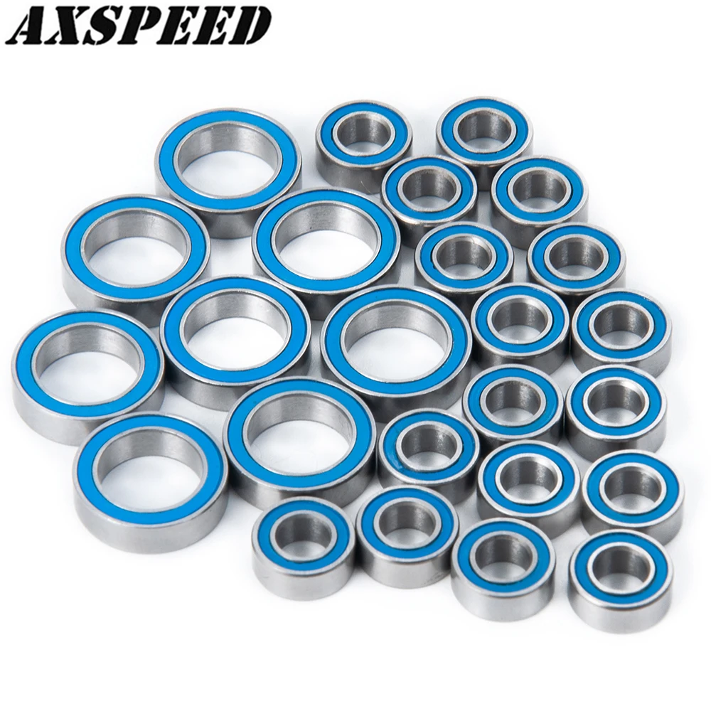 Комплект подшипников AXSPEED 25 шт./лот 10x15x4 мм 5x10x4 для Redcat Gen7 Pro Sport Everest 10 детали синего