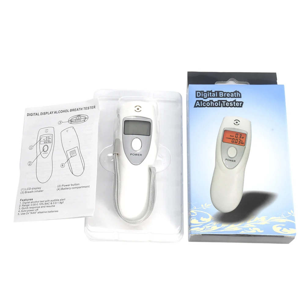 

Digital Breath Alcohol Analyser Breathalyzer Tester Inhaler Alcohol Meter