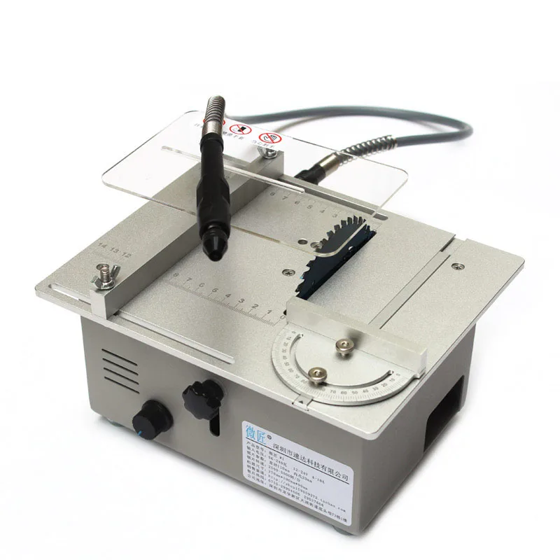 

Multifunctional Mini Table Saw Double 795 Motor DIY Desktop Cutting Polishing Machine Woodworking Lathe Speed Adjustable