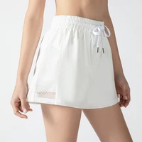 women high waisted shorts white yoga stylish tennis basketball cycling fitness gym short pants
