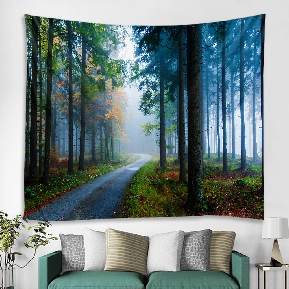 Горячая Распродажа Гобеленовые декорации с лесными лесами Декорации для сцены