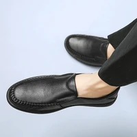 men casual shoes fashion mens casual leather shoes leisure black zapatos informales de hombre mens hot sale men