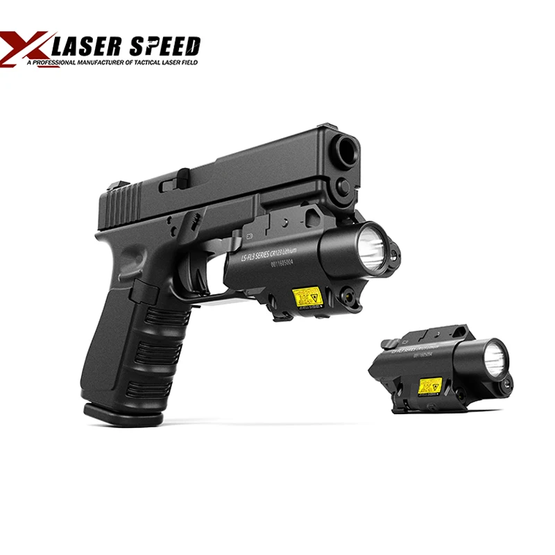 

Laserspeed Aluminum Compact IR&Green Laser Sight Dual Beam with High Lumen Weapon Light Tactical Combo Glock 17 Fullsize Pistol