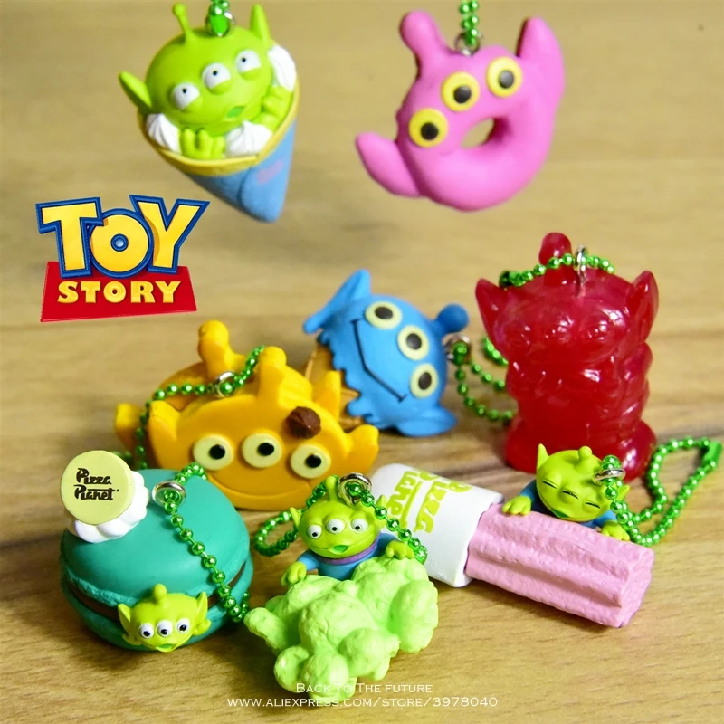 Экшн фигурки Disney Toy Story 4 Alien Мини куклы из серии Q 3 5 см Детская коллекционная