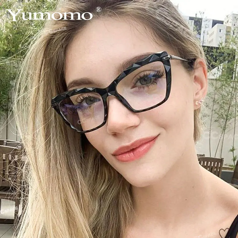 Женские прозрачные круглые очки в оправе новинка 2019 модные сексуальные граненые