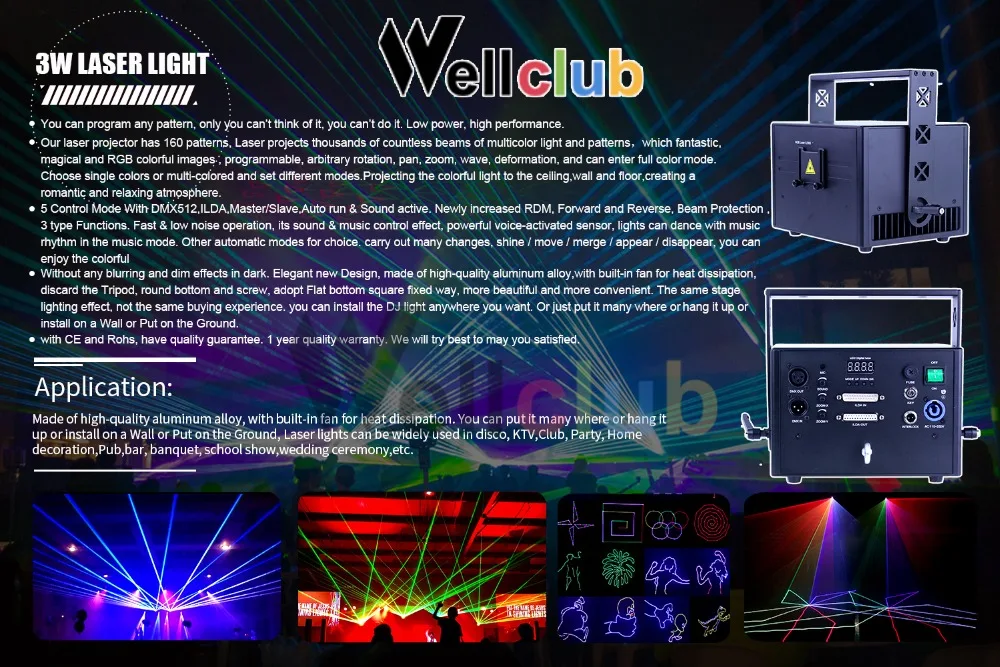 2 шт. ILDA Анимация rgb лазер 3 Вт dj лампы DMX многоцветный диско лазерный свет rgb анимационный лазер шоу