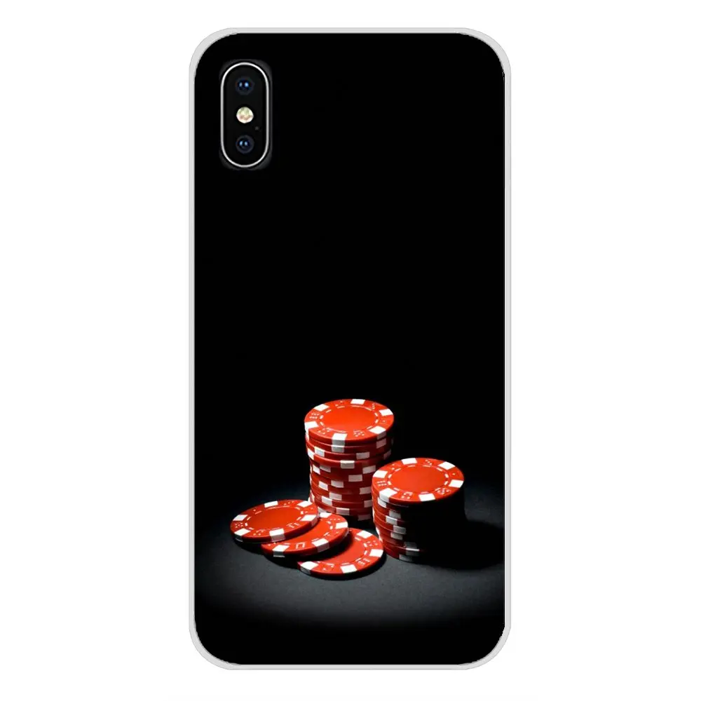 Для Apple iPhone X XR XS 11Pro MAX 4S 5C SE 6S 7 8 Plus ipod touch 5 6 Poker dice chips аксессуары чехлы для телефонов