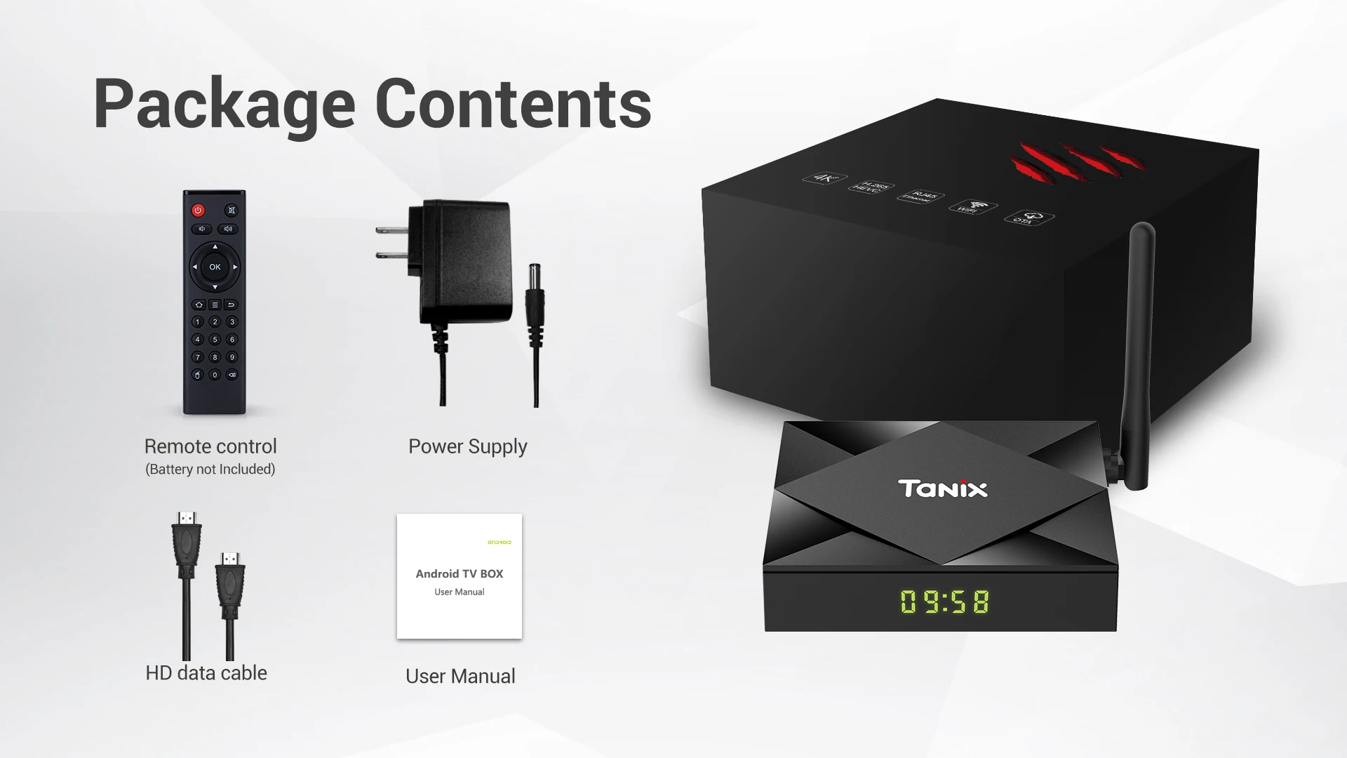 

Tanix TX6S Android 10.0 Smart TV-Box Allwinner H616 64-bit Quad Core Support 8K Bluetooth WiFi Youtube 2G/4G RAM 8G/32G/64G ROM