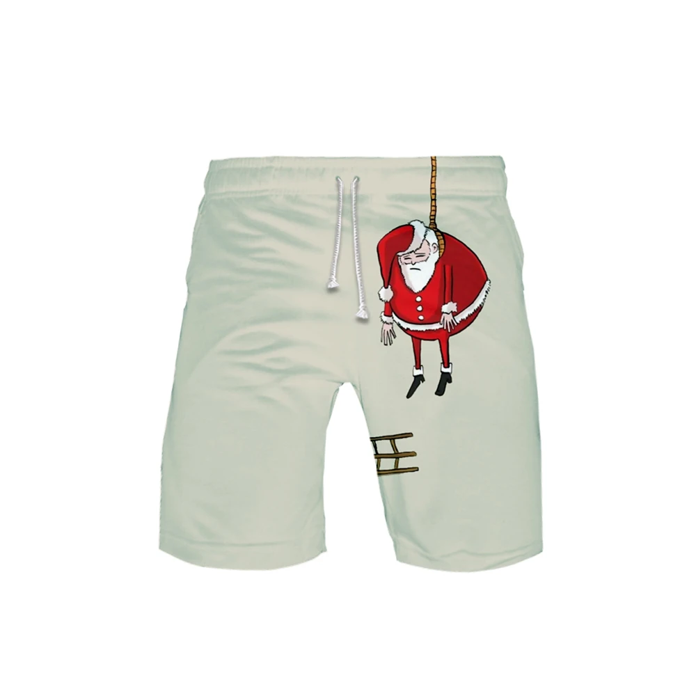 

2020 3D Merry Christmas Swimwear Swim Shorts Trunks Beach Board Shorts Swimming Pants Swimsuits Mens Running Sports Casual