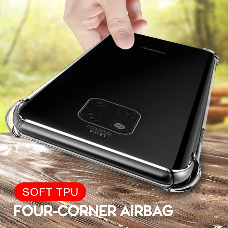 Чехол из ТПУ для Huawei Mate 30 40 Pro Plus 20 20X 10 Lite противоударный силиконовый чехол с