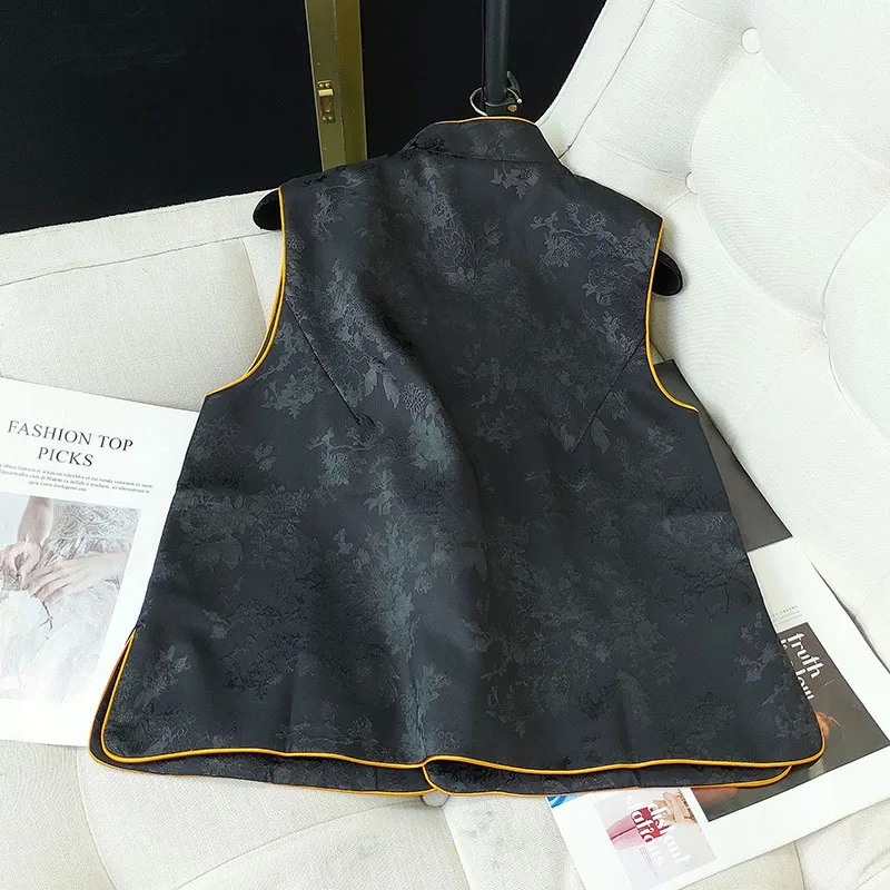 Китайская одежда этнический жилет винтажный с вышивкой | Тематическая и униформа