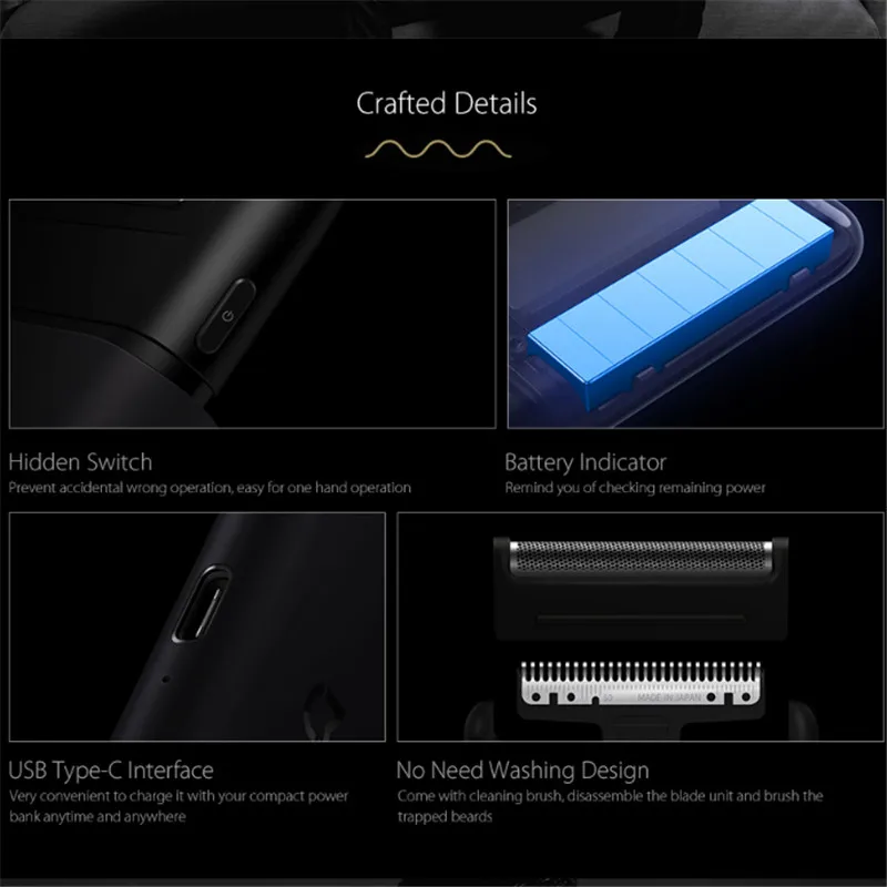 Оригинал 01 электробритва для мужчин умная портативная мини бритва полностью