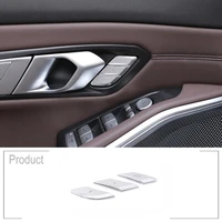 3pcs seat silver adjust memory panel buttons decoration covers trim interior accessories for bmw g20 g28 3 series 2019 2020