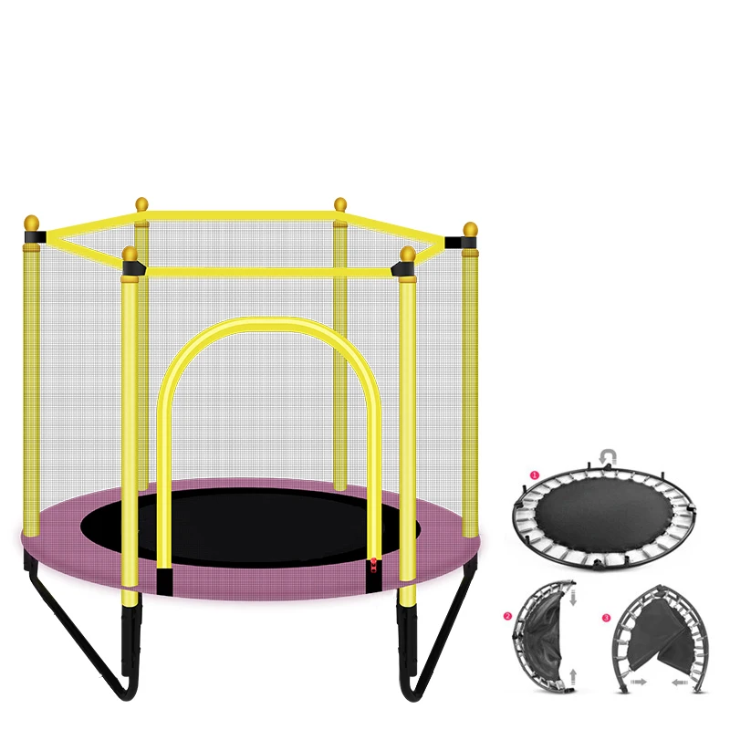 

Уличный комнатный Круглый мини-батут для детей, детская игровая прыгающая кровать, упражнения, батуты с защитной сеткой
