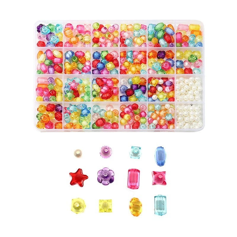 DIY Handmade Beads for Kids Mixed Color Set Necklace Bracelet Jewelry Finding | Украшения и аксессуары