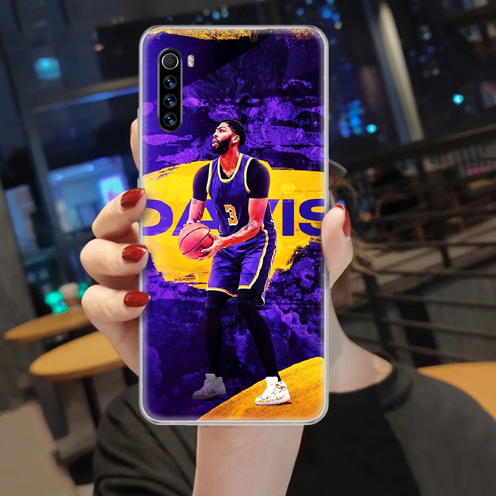 

Anthony Davis basketball player Phone Case cover For XIAOMI Redmi Note 3 4 4X 5 6 7 8 9 Pro T S max transparent hoesjes soft