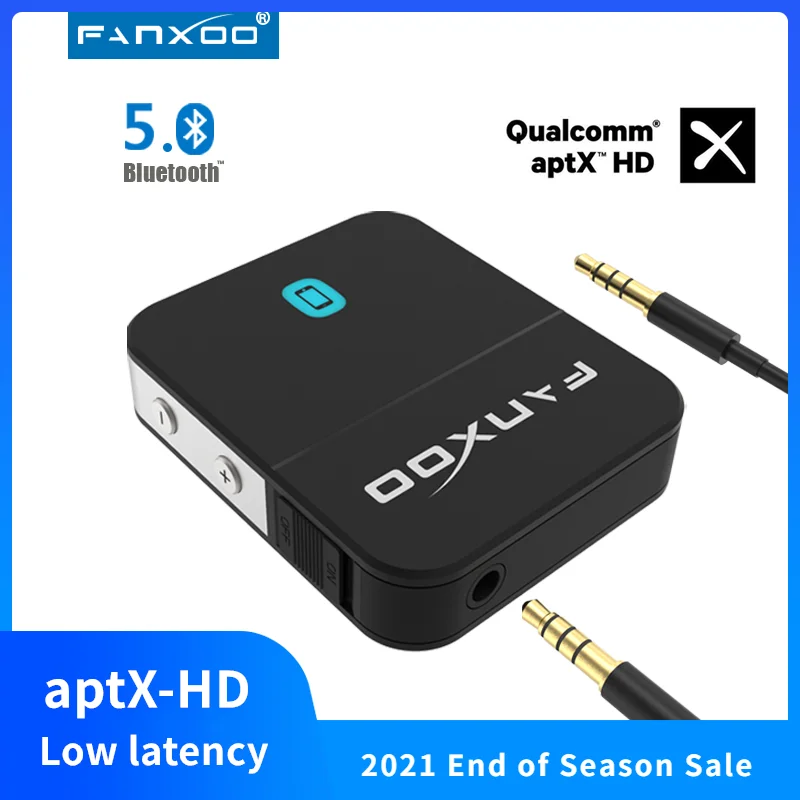 Bluetooth-адаптер aptX HD совместимый с усилителем мощности домашний аудиоадаптер AUX