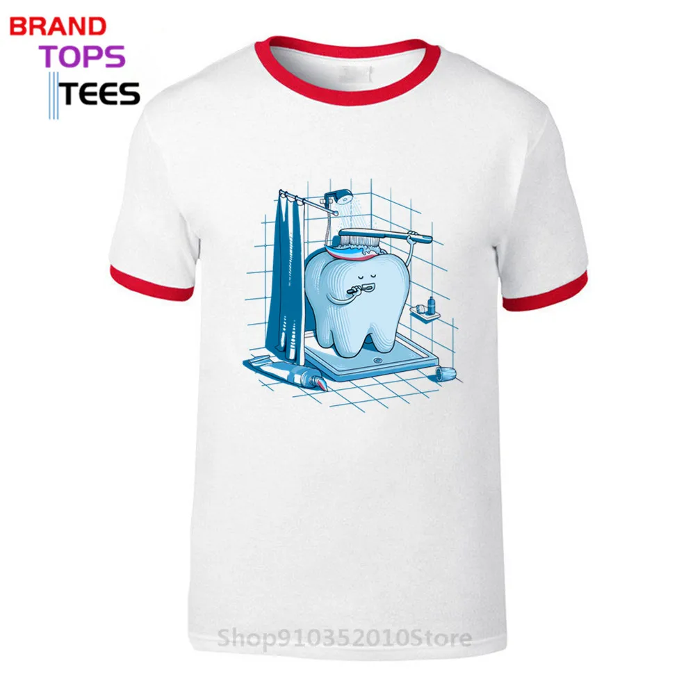 Забавная Мужская футболка зубная гигиена зубы здоровый зуб Великолепная мужская