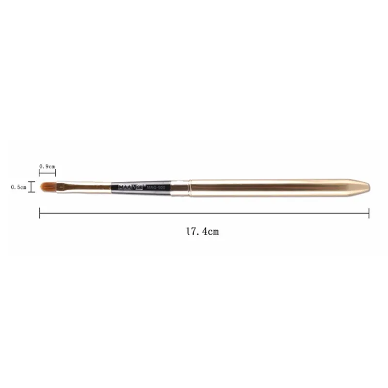 Золотистая Серебристая Складная Кисть для макияжа губ Monja ручка с металлической