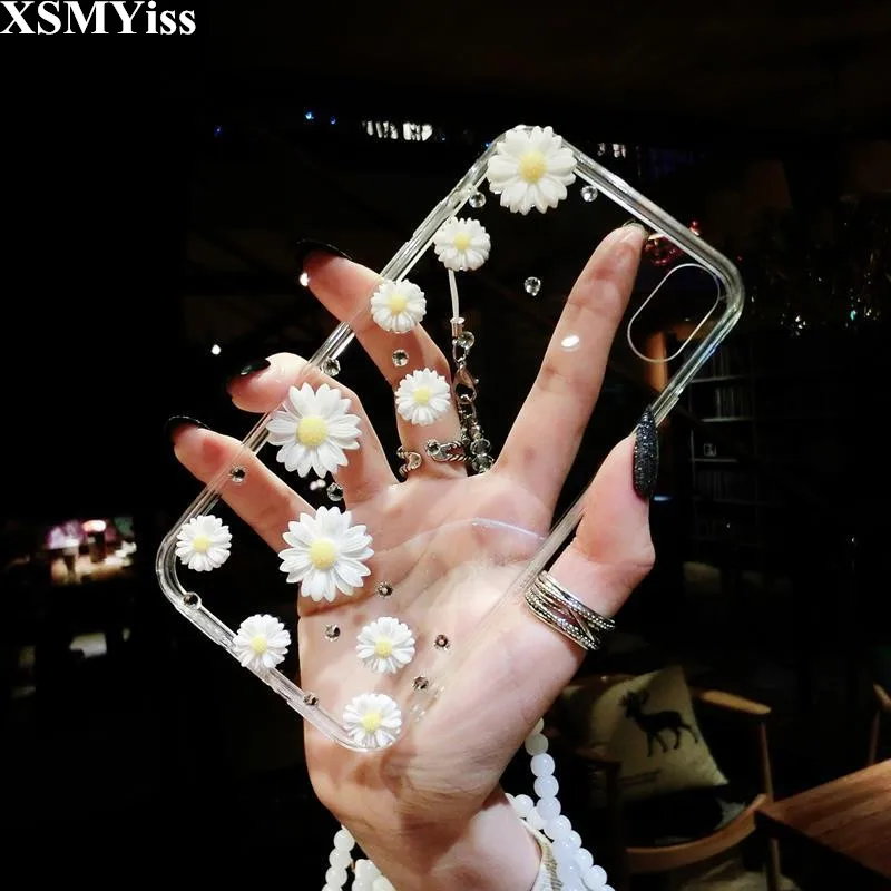 XSMYiss Роскошные DIY Алмазные цветы шикарные чехлы со стразами для Xiaomi mi 5s 6 8 Lite 9 SE 5X 6X