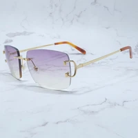 big c square sunglasses men rimless carter purple sun glasses vintage driving shades eyewear carters metal designer sun glasses