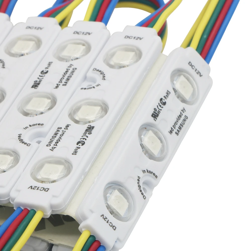 SZYOUMY DC12V 5050 3LED s светодиодный RGB LED инжексветильник Модуль объектива IP67