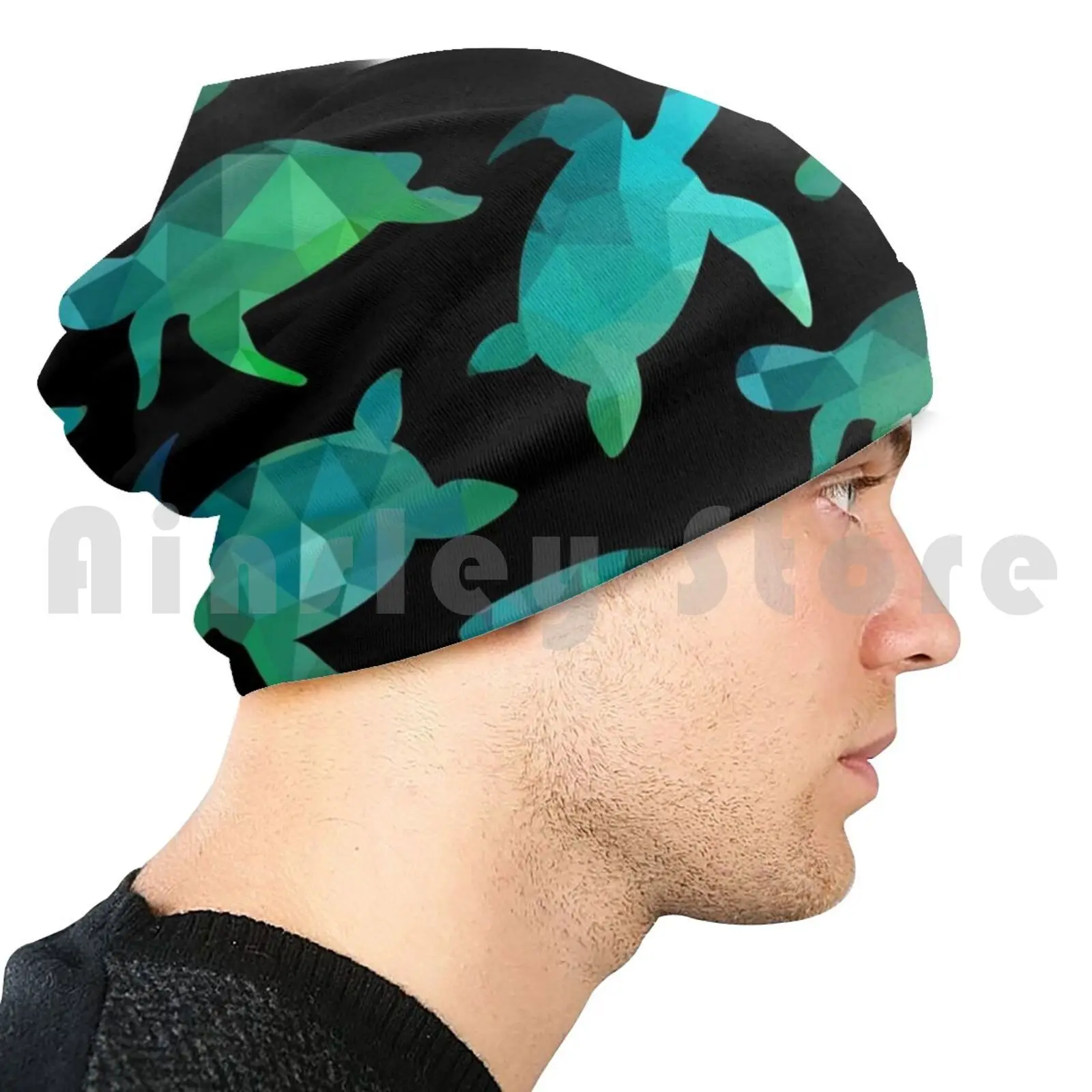 Милые шапочки-черепахи пуловер Удобная шапка космическая черепаха милые зеленые