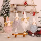 Рождественская подвеска плюшевая кукла Ангел кукла украшения-игрушка на дверь елку подвесной подарок для детей Новогоднее Рождественское украшение для домашней вечеринки
