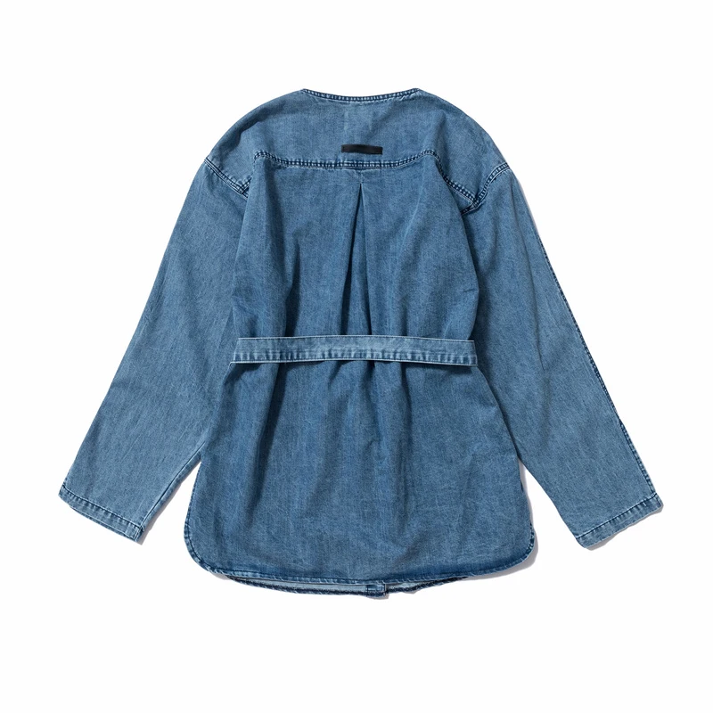

2019 Best Version Fog 6TH Collection Women Men Denim Jacket Hiphop Streetwear Men Casual Jacket Coat Denim Robe