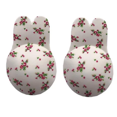 Floral 15 см силиконовый клей для женщин Невидимый пуш-ап бюстгальтер для сосков крышка груди Pasties многоразовые подъемные ленты E F бюстгальтер «кролик» без бретелек - Цвет: Floral