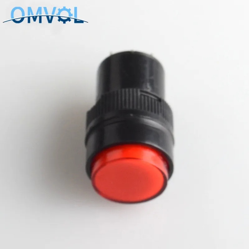 5 шт. 16 мм индикатор пилотный светильник DC12V DC24V AC220V панель установленный пилот