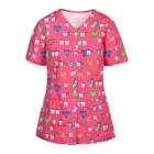 Униформа медсестры женская с коротким рукавом и V-образным вырезом