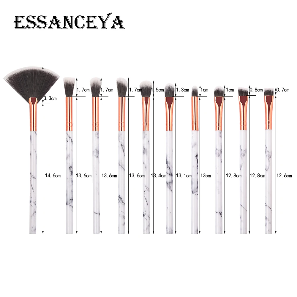 ESSANCEYA набор кистей для макияжа с мраморной ручкой 5/10 шт. кисти Макияжа Теней век
