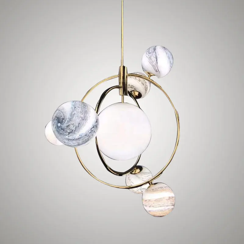 

Europe simple clothing store star chandelier living room dining room Bar Hotel bedside bedroom light luxury Chandelier