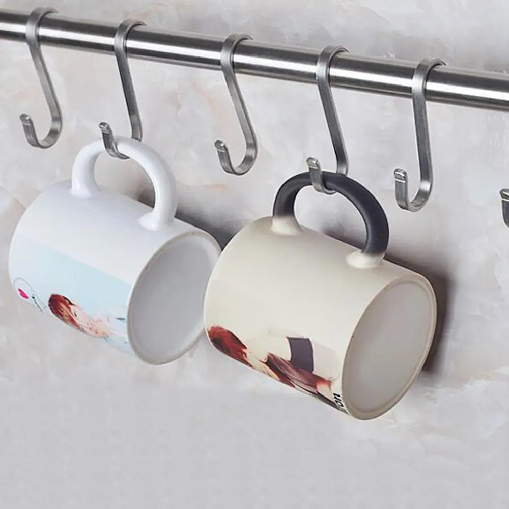 3 предмета в комплекте из нержавеющей стали s образный Крючки вешалка для кухни и
