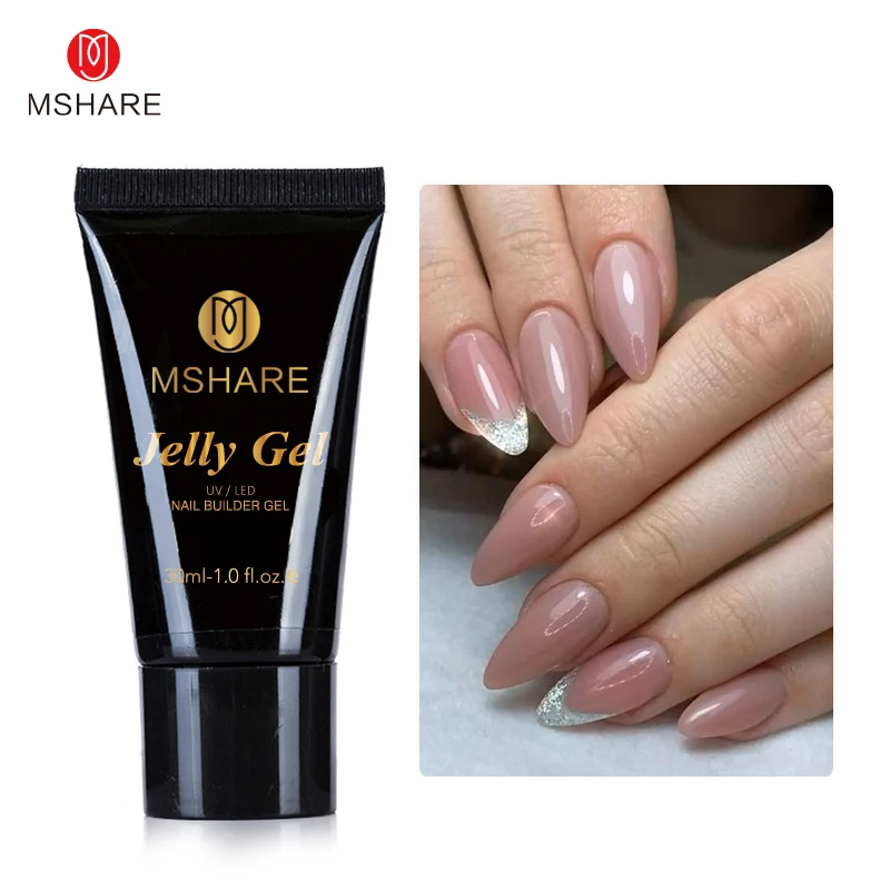 Гель-туба для наращивания ногтей MSHARE камуфляжный розовый 30 г | Красота и здоровье