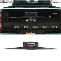 exterior details abs matt black trunk trim tail gate rear door handle cover for ford ranger t6 t7 t8 2012 2020 car accessories